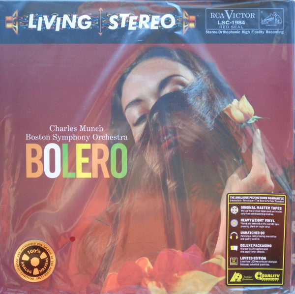Charles Munch, Boston Symphony Orchestra : Bolero (LP, Ltd, RE, RM, 180)