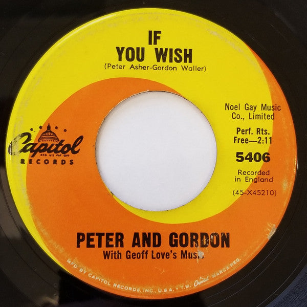Peter And Gordon* With Geoff Love's Music* : True Love Ways (7")