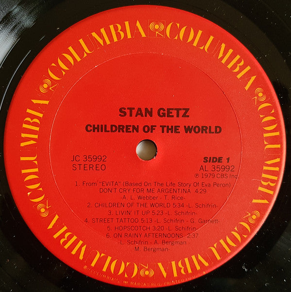 Stan Getz : Children Of The World (LP, Album)