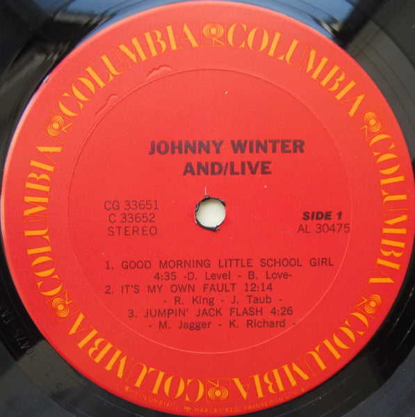 Johnny Winter And : And/Live (2xLP, Comp, Gat)