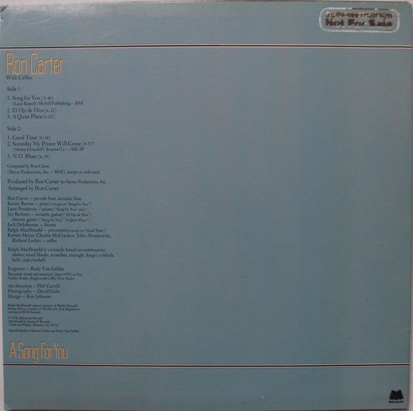Ron Carter : A Song For You (LP, San)