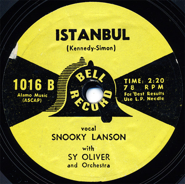 Snooky Lanson : Ricochet / Istanbul (7", Styrene)