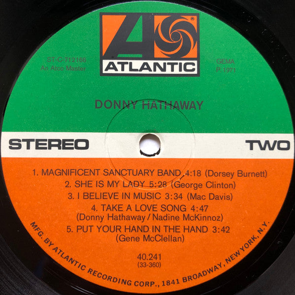 Donny Hathaway : Donny Hathaway (LP, Album)
