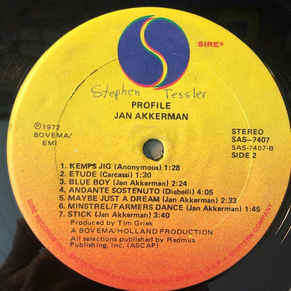 Jan Akkerman : Profile (LP, Album, SON)