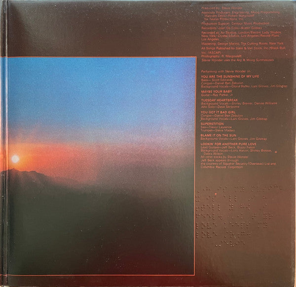 Stevie Wonder : Talking Book (LP, Album, Sup)