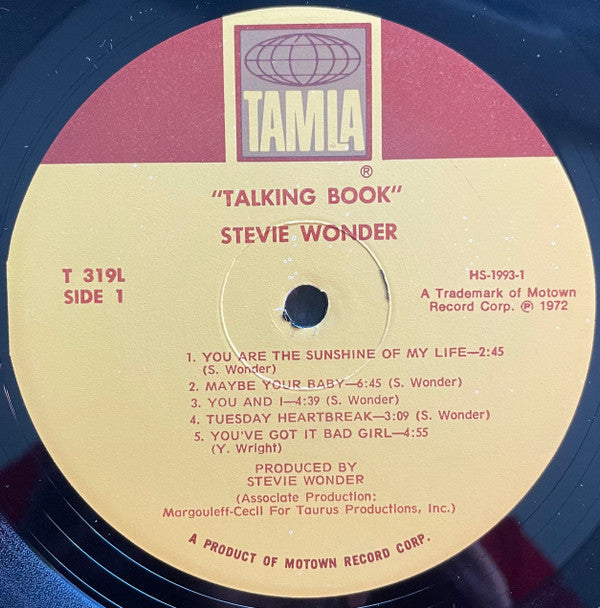 Stevie Wonder : Talking Book (LP, Album, Sup)