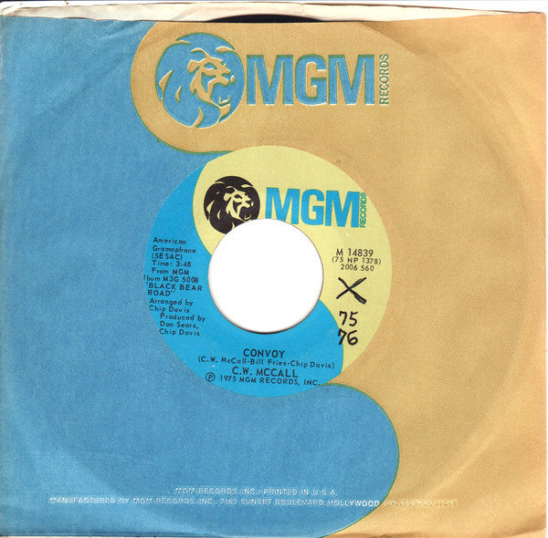 C.W. McCall : Convoy (7", Single, Styrene, PRC)