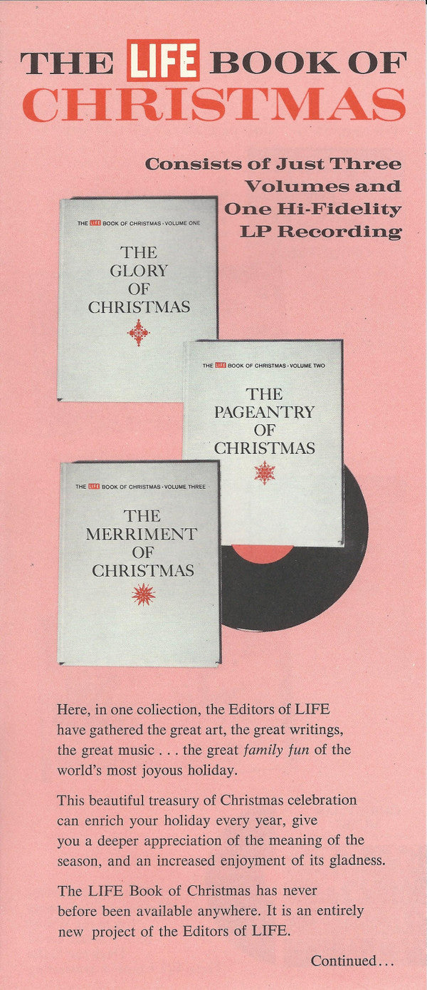 Various : The Life Treasury Of Christmas Music (A Supplement Of The Life Book Of Christmas) (LP, Mono)