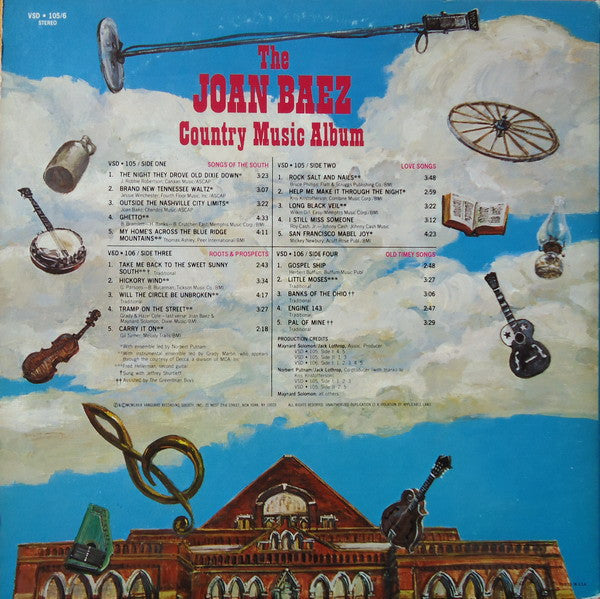 Joan Baez : The Joan Baez Country Music Album (2xLP, Album, Comp)