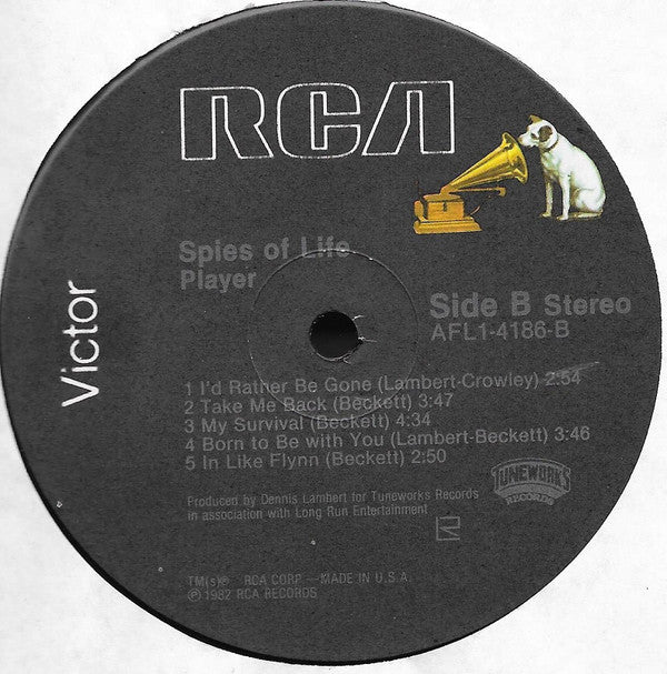 Player (4) : Spies Of Life (LP, Album, Ind)