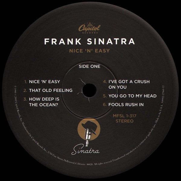 Frank Sinatra : Nice 'N' Easy (LP, Album, Ltd, RE, RM, 180)