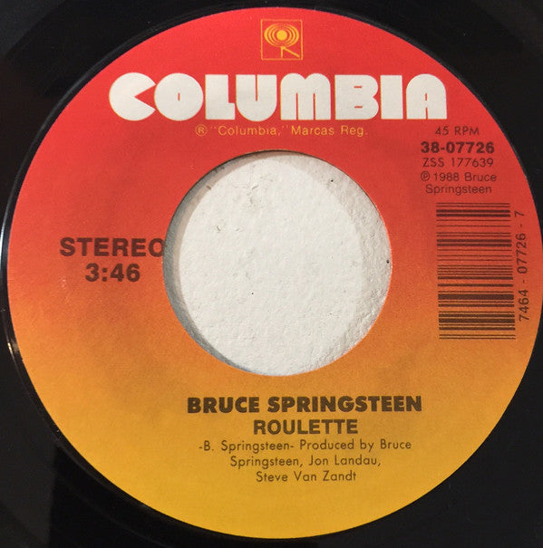 Bruce Springsteen : One Step Up (7", Single, Car)