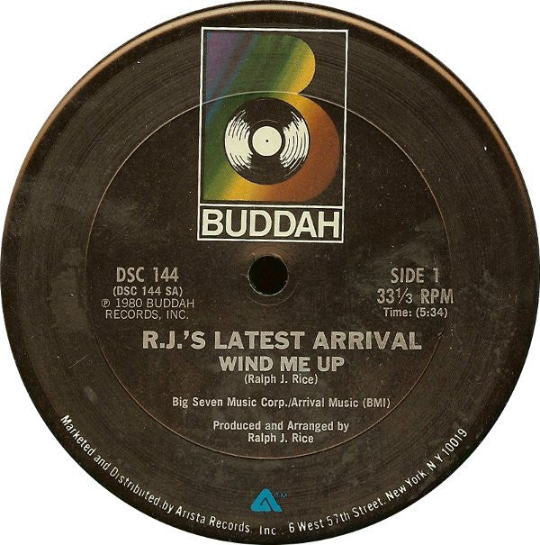 R.J.'s Latest Arrival : Wind Me Up (12", Ter)