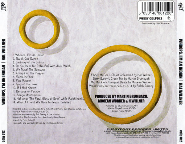 Hal Willner : Whoops, I'm An Indian (CD, Album)