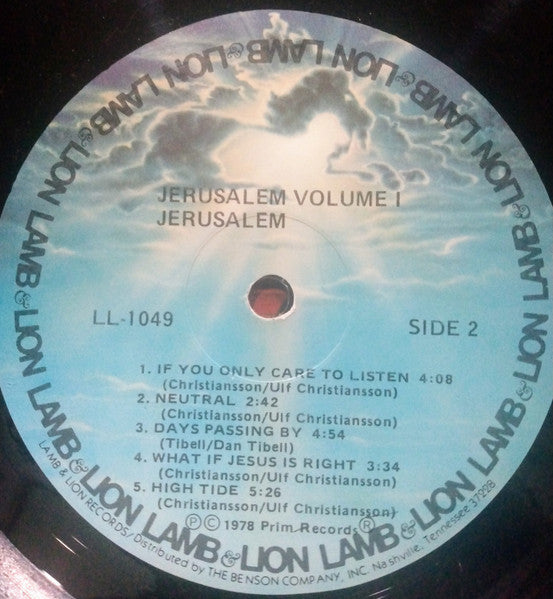 Jerusalem (3) : Jerusalem, Volume 1 (LP)