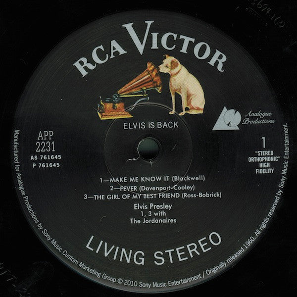 Elvis Presley : Elvis Is Back! (2x12", Album, RE, Gat)