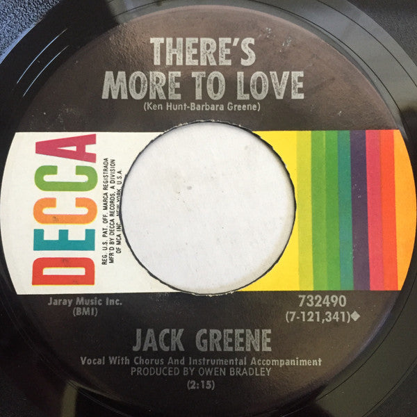 Jack Greene : Statue Of A Fool (7", Single, Pin)