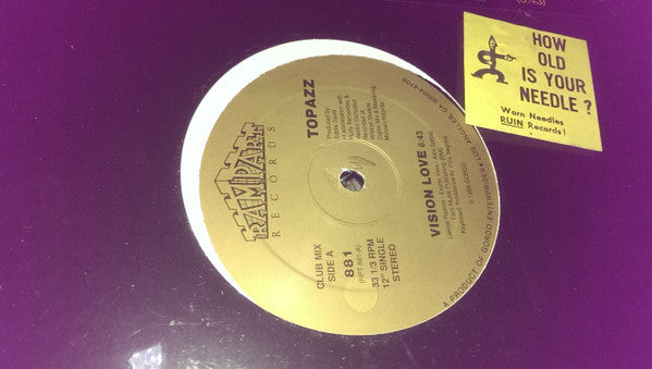 Topazz (2) : Vision Love (12", Single)