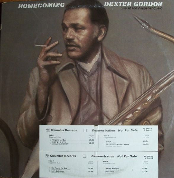 Dexter Gordon : Homecoming - Live At The Village Vanguard (2xLP, Album, Promo)
