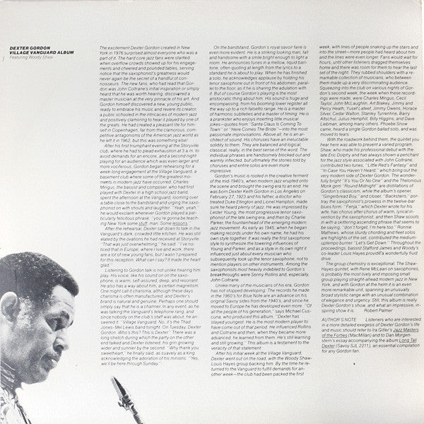 Dexter Gordon : Homecoming - Live At The Village Vanguard (2xLP, Album, Promo)