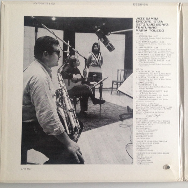 Stan Getz / Luiz Bonfá : Jazz Samba Encore! (LP, Album, Mono, Gat)