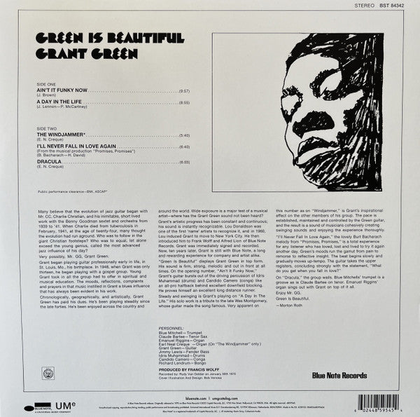 Grant Green : Green Is Beautiful (LP, Album, RE, 180)