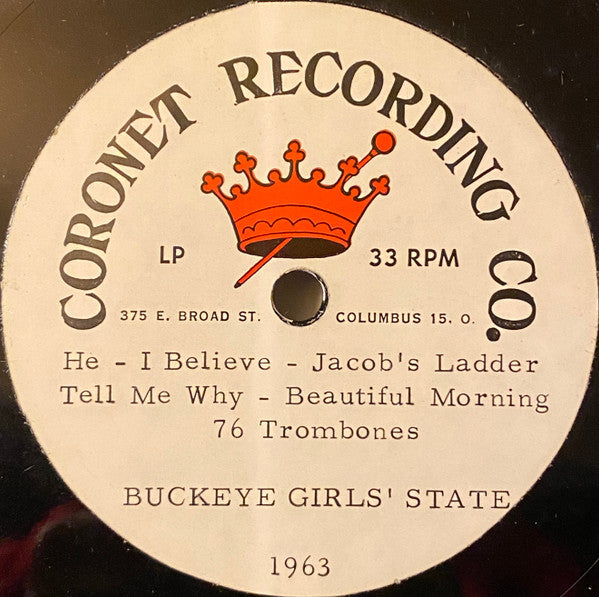 Buckeye Girls State : 1963...Inauguration Highlights (10")
