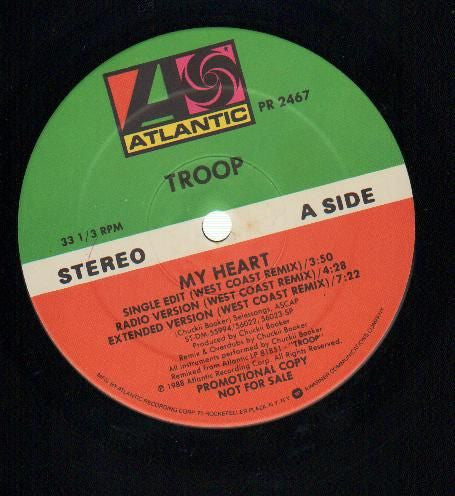 Troop (3) : My Heart (12", Promo)