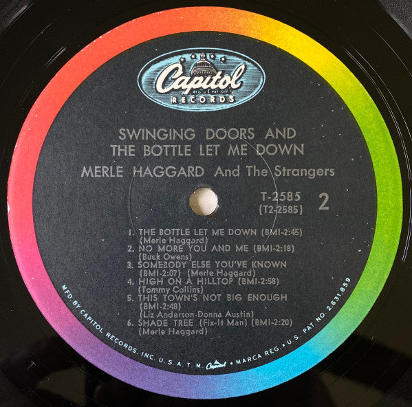 Merle Haggard And The Strangers (5) : Swinging Doors (And The Bottle Let Me Down) (LP, Album, Mono, Scr)