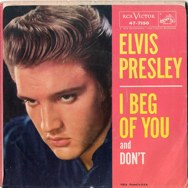 Elvis Presley With The Jordanaires : Don't (7", Single, Ind)