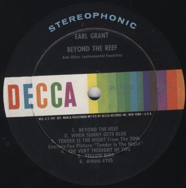 Earl Grant : Beyond The Reef And Other Instrumental Favorites (LP, Album)