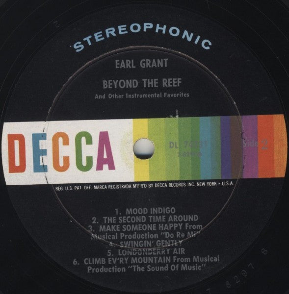 Earl Grant : Beyond The Reef And Other Instrumental Favorites (LP, Album)