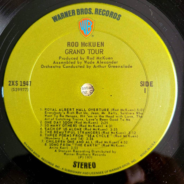 Rod McKuen : Grand Tour (Recorded Live) (2xLP, Album, Gat)