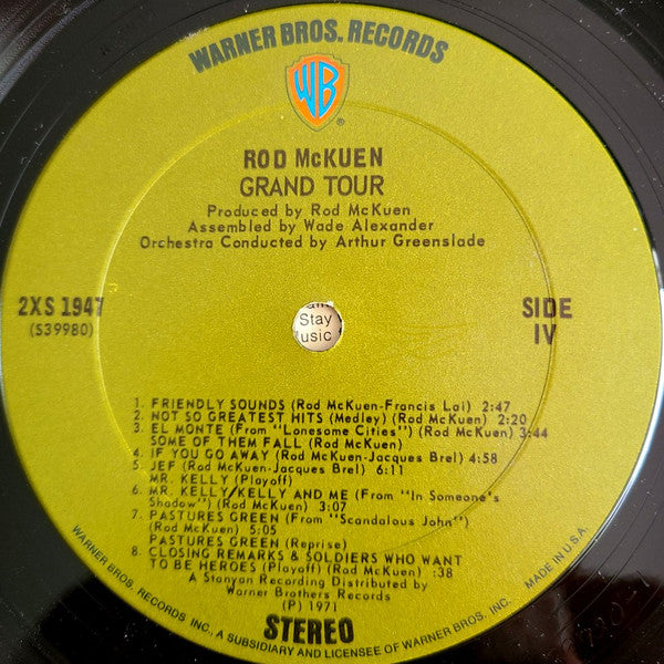 Rod McKuen : Grand Tour (Recorded Live) (2xLP, Album, Gat)
