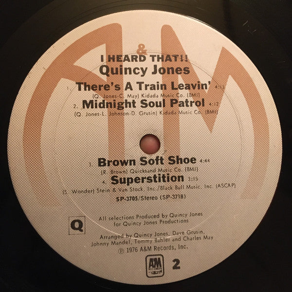 Quincy Jones : I Heard That!! (2xLP, Album, Ter)
