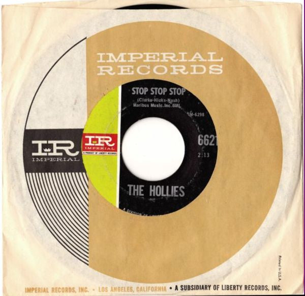 The Hollies : Stop Stop Stop / It's You (7", Single, Styrene, She)