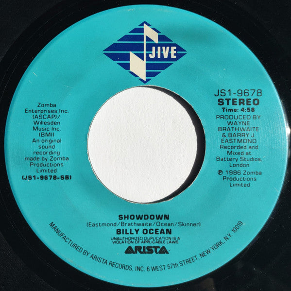 Billy Ocean : Get Outta My Dreams, Get Into My Car (7", Single, Spe)