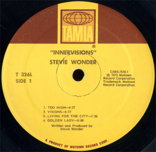 Stevie Wonder : Innervisions (LP, Album, RE, Gat)
