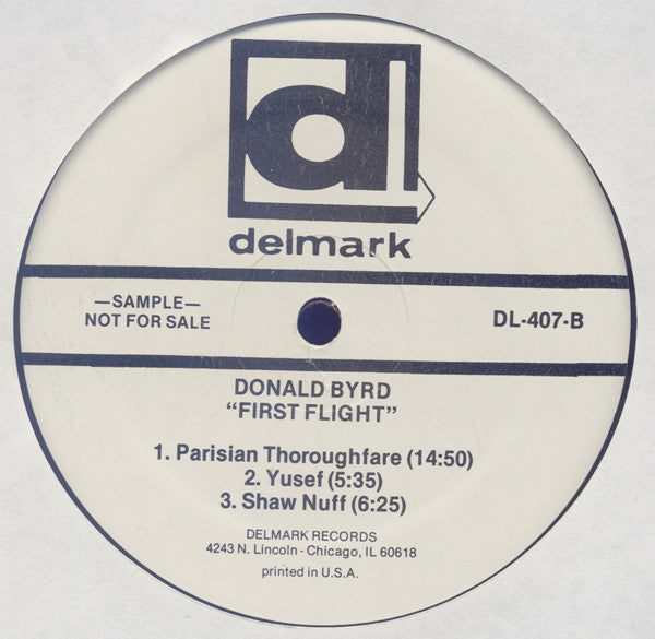 Donald Byrd : First Flight (LP, Album, Promo, RE)