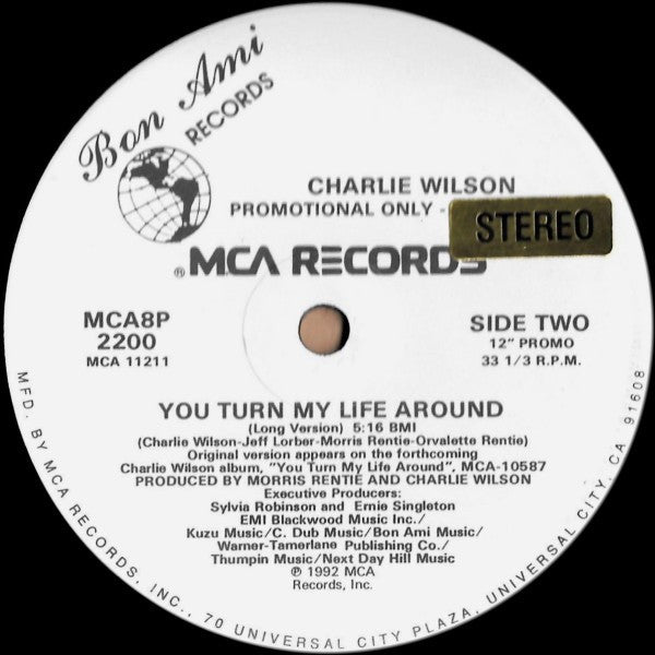 Charlie Wilson : You Turn My Life Around (12", Promo)