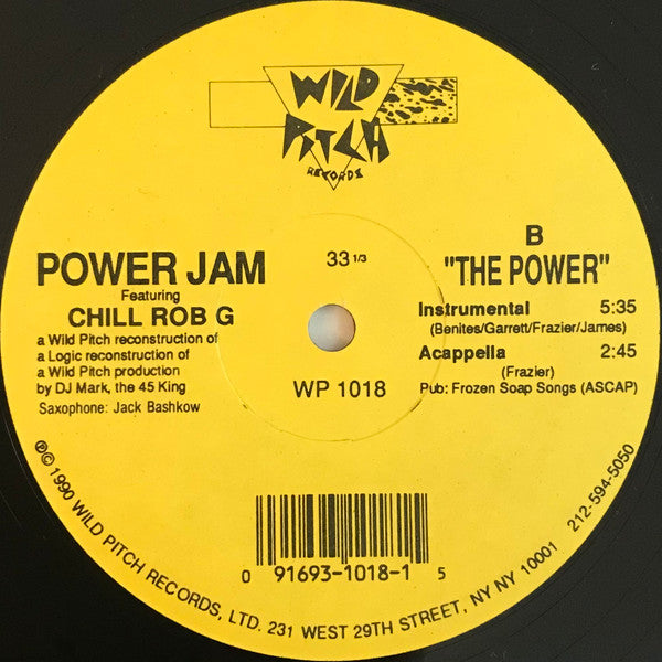 Power Jam Featuring Chill Rob G : The Power (12")
