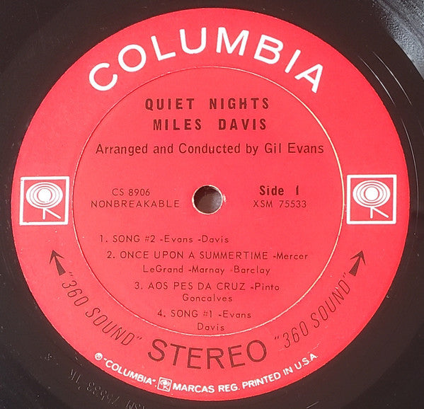 Miles Davis : Quiet Nights (LP, Album)