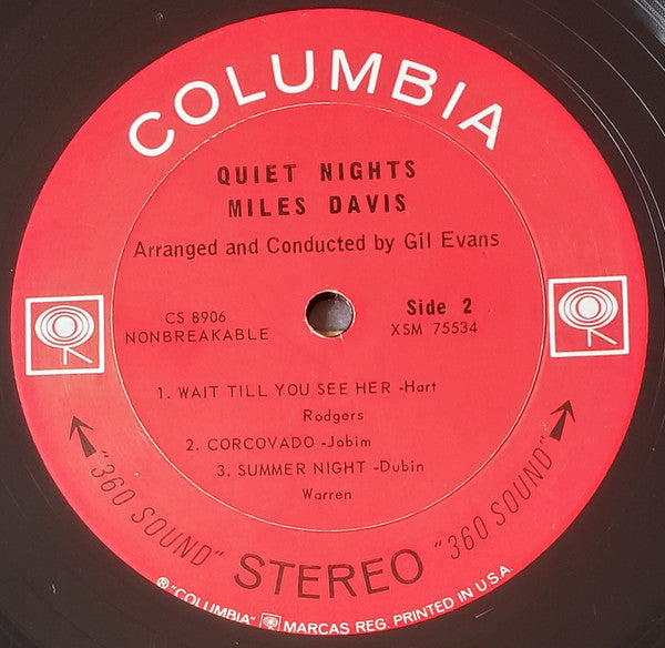 Miles Davis : Quiet Nights (LP, Album)