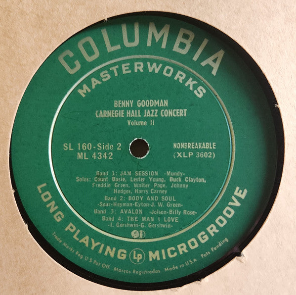 Benny Goodman : The Famous 1938 Carnegie Hall Jazz Concert (2xLP, Mono, RE + Box)