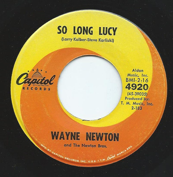 Wayne Newton And The Newton Bros.* : Heart (7")