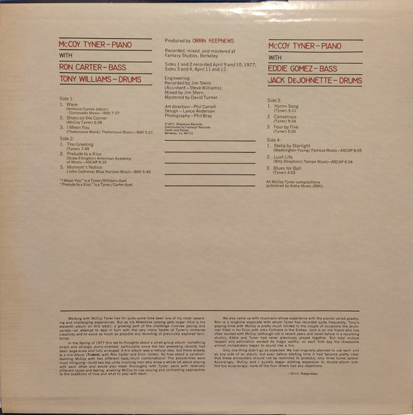 McCoy Tyner : Supertrios (2xLP, Album, RE)