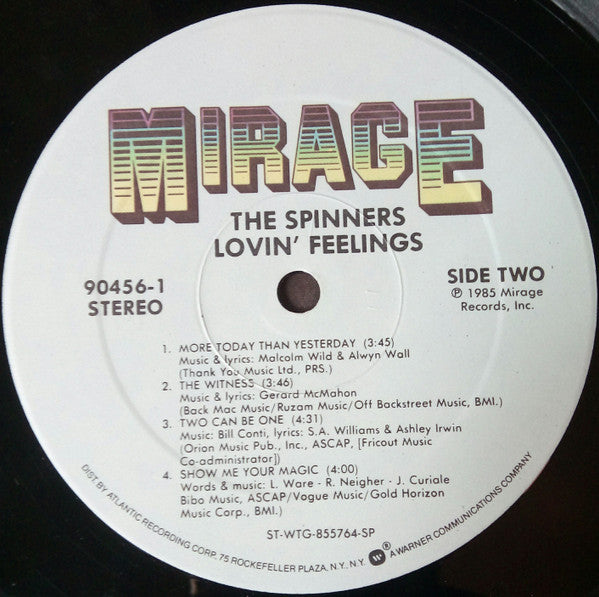 The Spinners* : Lovin' Feelings (LP, Album, Spe)