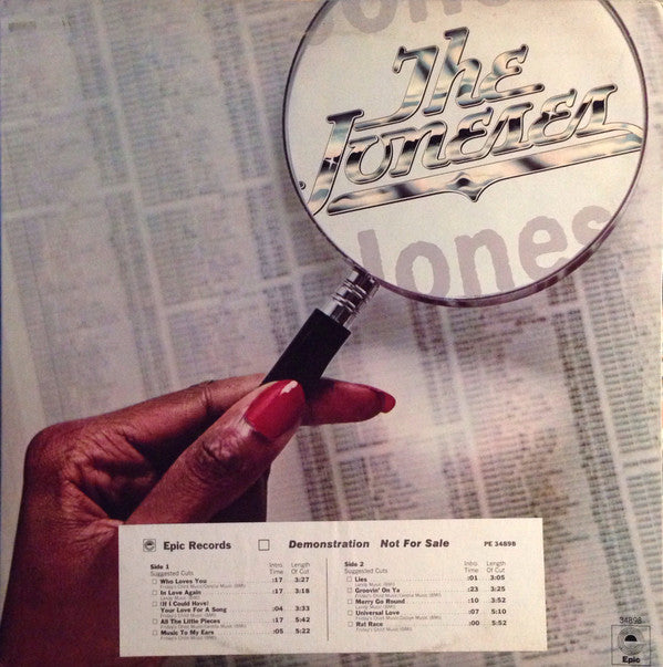 Buy The Joneses : The Joneses (LP, Album, Promo) Online for a
