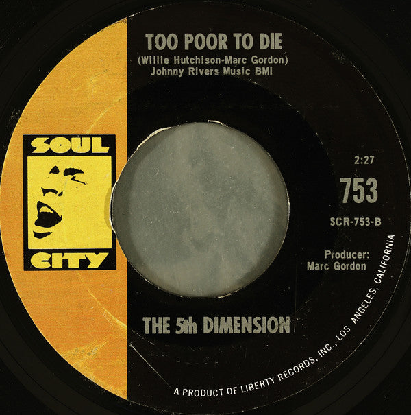 The 5th Dimension* : Go Where You Wanna Go (7", Single, Styrene, She)
