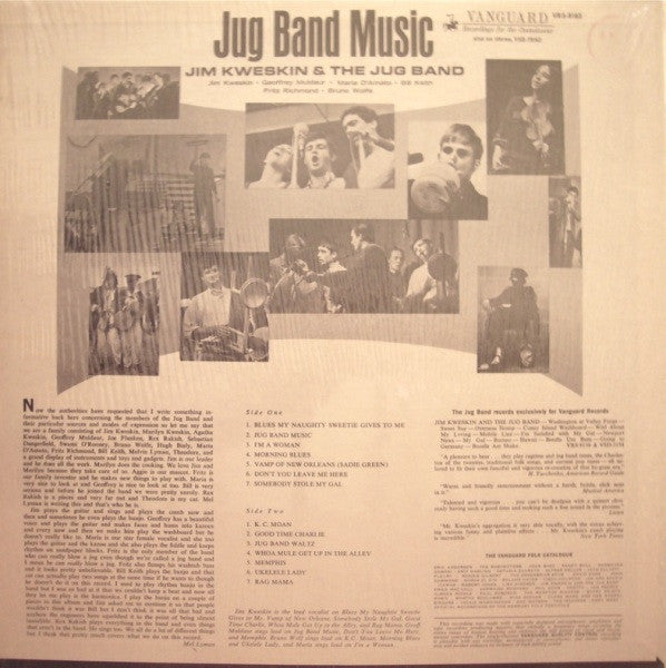 Jim Kweskin & The Jug Band : Jug Band Music (LP, Album, Mono)